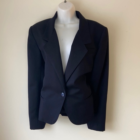 VENICE TAILORS black blazer suit jacket size medium - Picture 1 of 5